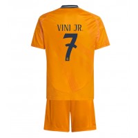 Camisa de time de futebol Real Madrid Vinicius Junior #7 Replicas 2º Equipamento Infantil 2024-25 Manga Curta (+ Calças curtas)